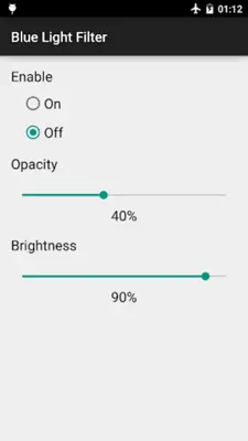 Blue Light & Brightness Filter android App screenshot 2